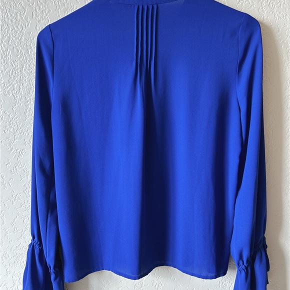 J Crew Summer Blouse Size XS Blue - Picture 5 of 7